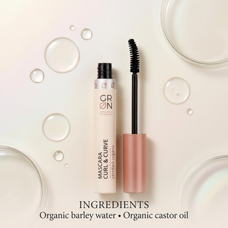GRN Curl & Curve Mascara Black Basalt – COSMOS Organic, 9 ml