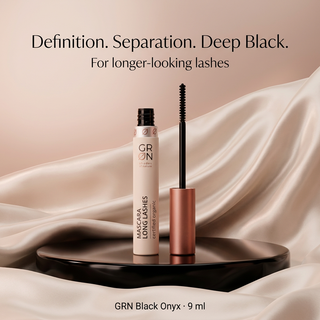 GRN Long Lashes Mascara Black Onyx – COSMOS Organic, 9 ml