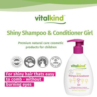 Vitalkind Girl Shiny Shampoo & Conditioner | Soft & Tangle-Free — 200ml