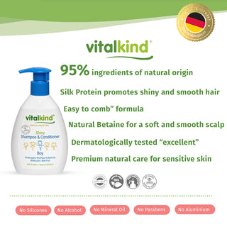 Vitalkind Boy Shiny Shampoo & Conditioner | Soft & Tangle-Free — 200ml