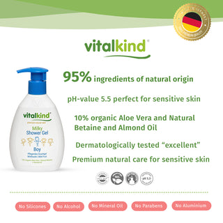 Vitalkind Boy Milky Shower Gel | Gentle & Nourishing — 200ml
