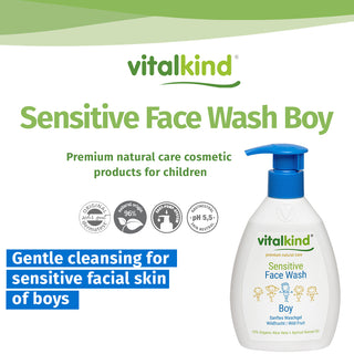 Vitalkind Boy Sensitive Face Wash | Gentle Daily Cleansing — 200ml