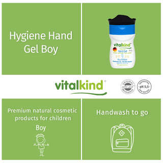 Vitalkind Boy Hygiene Hand Gel | Alcohol-Free & On-the-Go — 40ml