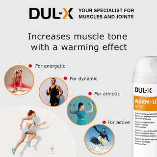 DUL-X Warm-Up Active Gel | Pre-Workout Muscle Gel, 150 ml