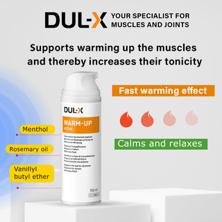 DUL-X Warm-Up Active Gel | Pre-Workout Muscle Gel, 150 ml