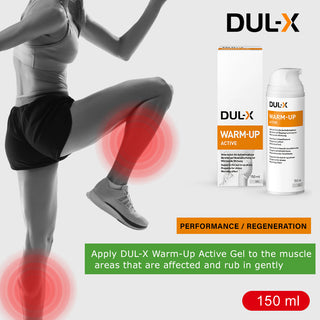 DUL-X Warm-Up Active Gel | Pre-Workout Muscle Gel, 150 ml