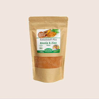 Sanatur Organic Acacia & Ceylon Cinnamon Powder — 200 g | High-Fiber Vegan Blend