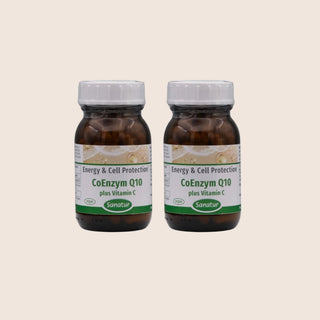 Sanatur CoEnzyme Q10 plus Vitamin C Value Bundle – 2 × 100 Capsules (6-Month Supply)