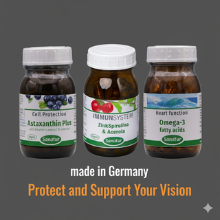 Sanatur Antioxidant Collection: Astaxanthin, ZincSpirulina Acerola, Omega-3