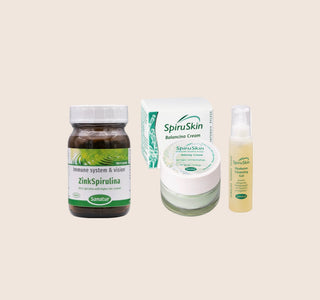 Oily Skin Balance Set | SpiruSkin Cleansing Gel, Balancing Cream & Zinc Spirulina