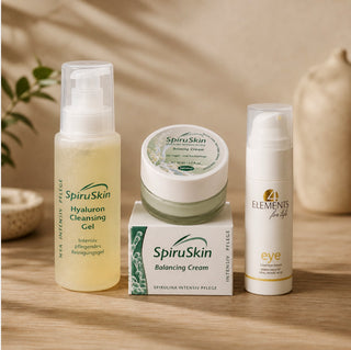 Hyaluronic Acid Skincare Set – Cleansing Gel, Balancing Cream & Eye Serum | 230 ml