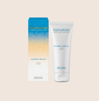 Gold Argan 2-in-1 Shower Gel & Shampoo 200 ml | Erboristeria Magentina