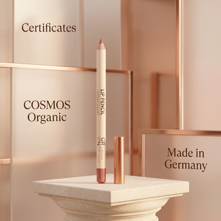 GRN Rosy Bark lip pencil, COSMOS Organic certified and made in Germany