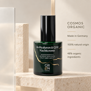 GRN 4x Hyaluronic Acid & Q10 Night Cream, COSMOS Organic, 50 ml