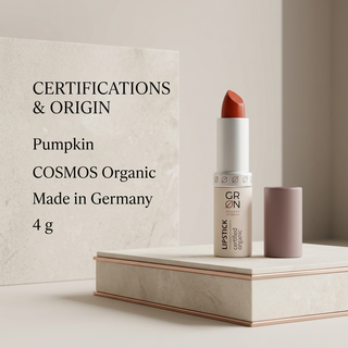 GRN Pumpkin lipstick 4 g: COSMOS Organic and made in Germany