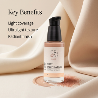 GRN Soft Foundation 02 Medium light coverage ultralight texture and radiant finish