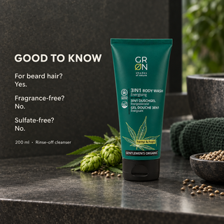 GRN For Men 3-in-1 Body Wash 200 ml — frequently asked questions