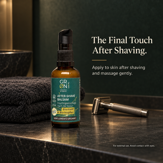 How to use GRN after shave balm: apply after shaving and massage gently