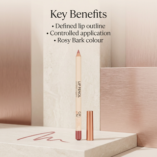 GRN Rosy Bark lip liner benefits: defined lip outline and controlled application