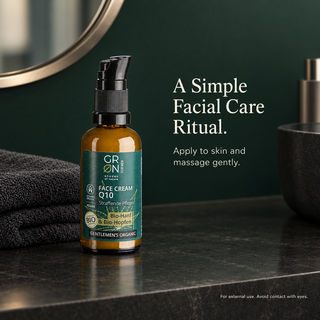 How to use GRN Q10 face cream: apply to skin and massage gently