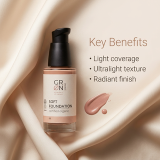 GRN Soft Foundation 03 light coverage ultralight texture and radiant finish