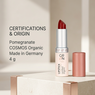 GRN Pomegranate lipstick 4 g: COSMOS Organic and made in Germany