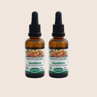Sanatur Organic Sea Buckthorn Pulp Oil Value Bundle – 2 × 50 ml