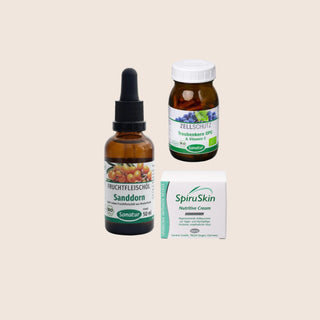 Beauty & Vitality Set | Grape Seed OPC, Sea Buckthorn Oil & SpiruSkin Nutritive Cream