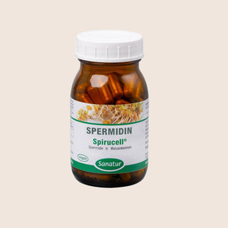Sanatur SPERMIDINE Spirucell® | 1.2 mg Spermidine, Vegan Capsules